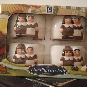 Publix Pilgrim Pair Naplin holder's 4pk Unopened